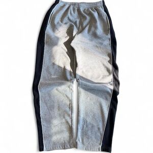 Y2K 2000’s Men’s Gray and Black Track Pants